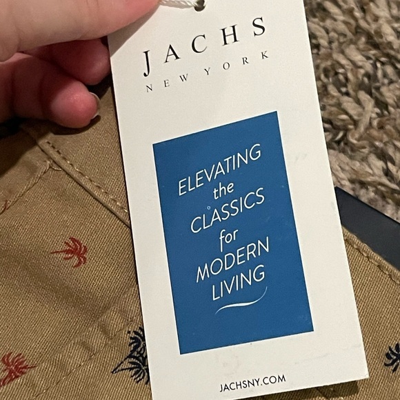 Jachs New York NWT Stretch Twill palm tree print khaki shorts - Picture 6 of 14